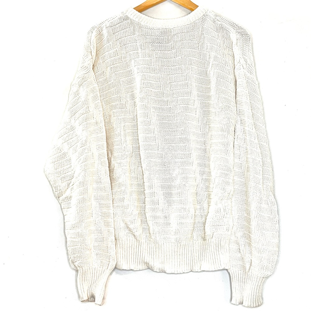 Hunt Club Vintage Fisherman Sweater Rory Gilmore Girls Cozy Cabincore Knit L